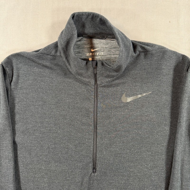 Nike Dry Half Zip Training Top Mens Large Black Pullover Dri Fit 885412 Running gallery