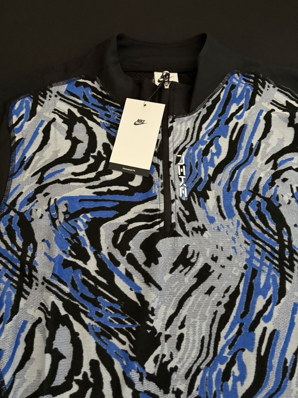 Nike Project FROG Quarter Zip Shirt Blue Black Long Sleeve Men Sz 2XL HV0901-405 gallery