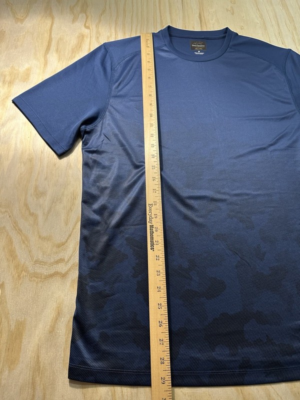 Greg Norman Tasso Elba Men’s Medium Shirt Blue Short Sleeve Athletic Training M gallery