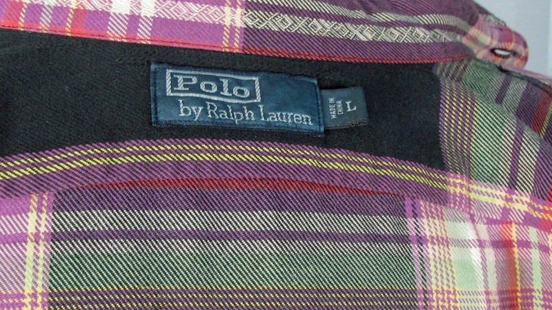 Size L Polo by Ralph Lauren 100% Cotton Flannel Shirt ~ Multi-Color Plaid gallery