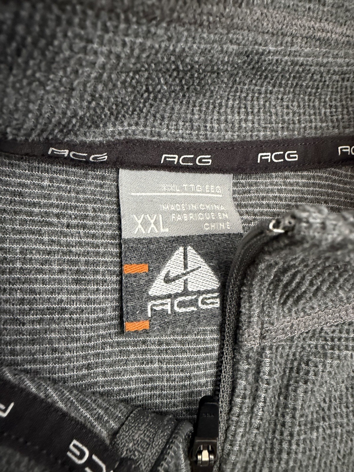 Nike ACG Pullover Men’s XXL Gray 1/4 Zip Workout Gym Outdoors Hiking VTG Y2K gallery