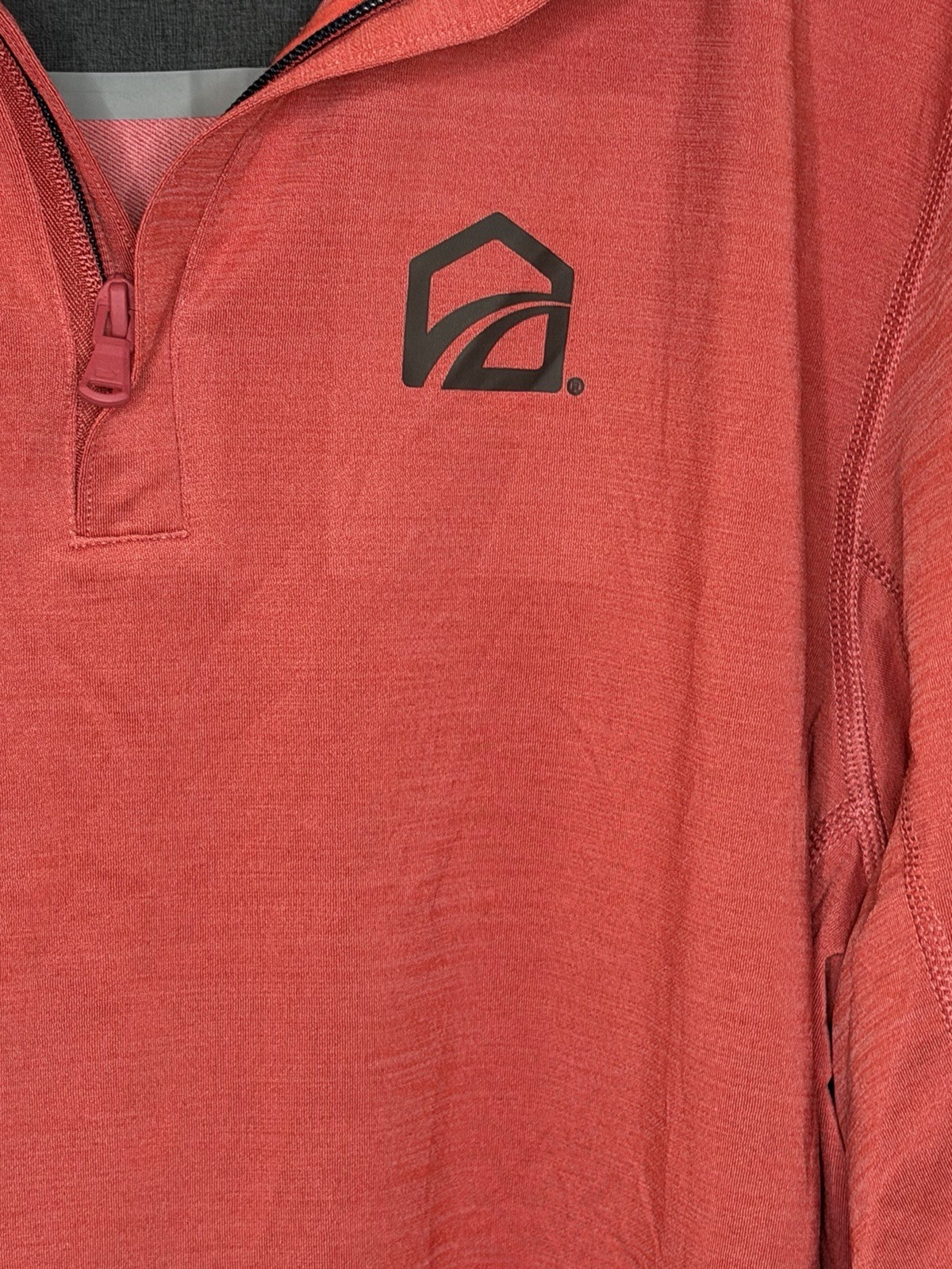 Vineyard Vines Jim Nantz 1/4 Zip Lightweight Pullover Mock Neck Coral Men's L gallery