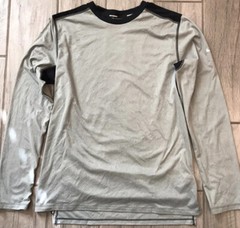 Nike Dri Fit Long Sleeve W/ Mesh Running Shirt Reflective Tab & Swoosh Medium