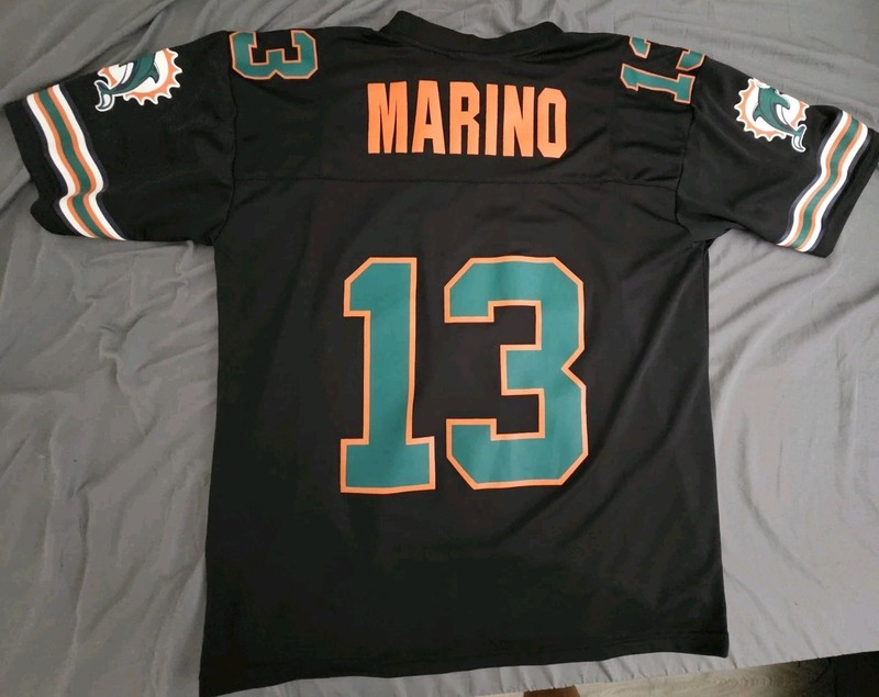 Custom Miami Dolphins Jersey #13 DAN MARINO Size Large gallery