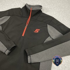 Snap On Tools 1/4 Zip Pullover Size Small Black & Gray Pullover