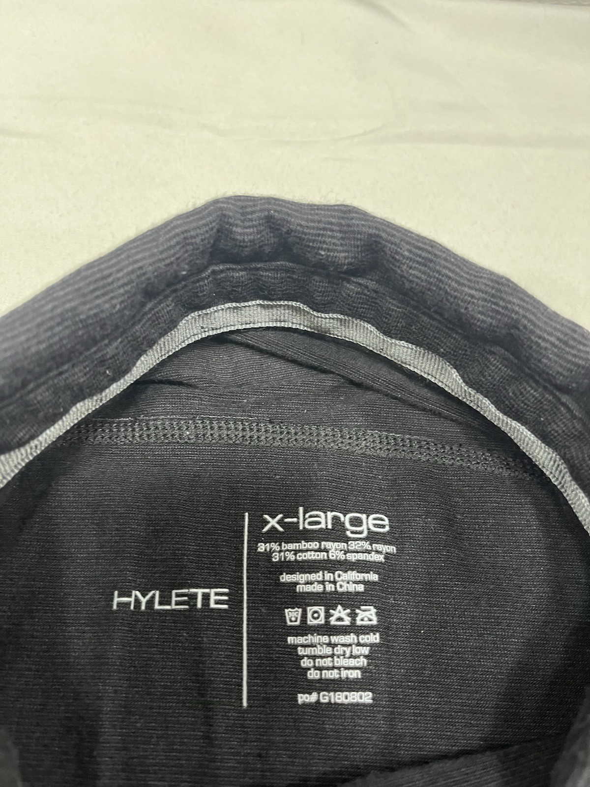 Hylete Icon Polo Shirt Mens XL Short Sleeve Black Activewear Gym Yoga Bamboo gallery
