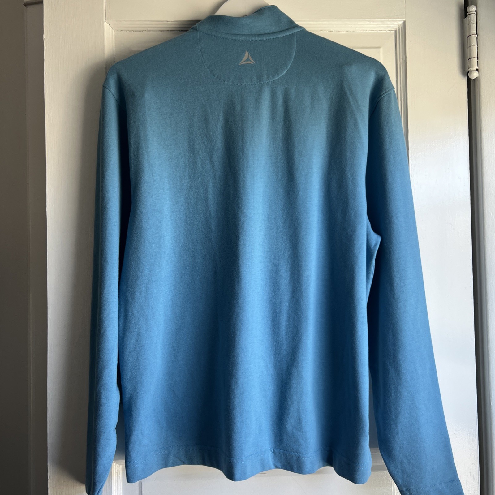Pebble beach Pullover Mens small Light Blue Quarter Zip Golf Shirt Bermuda sands gallery