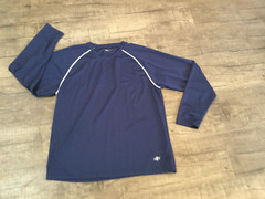 NordicTrack Men’s Shirt XXL /2XG Dri Fit Activewear Blue Pullover Long Sleeve