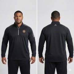 Adidas Atlanta United FC Pullover 2XL Black 1/4 Zip Golf Training Training Top