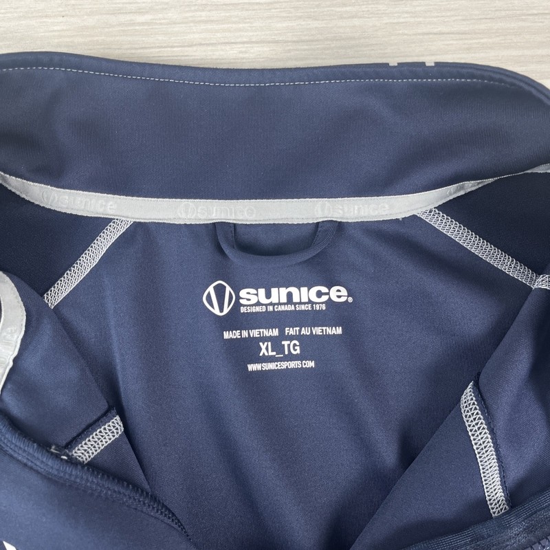 Sunice 1/4 Zip Golf Pullover Blue Mens XL Sweater Long Sleeve Pocket gallery