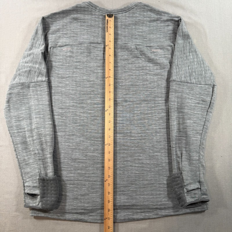 Nike Therma Sphere Element Repel Running Crew Shirt Mens Large Gray CU6083 gallery