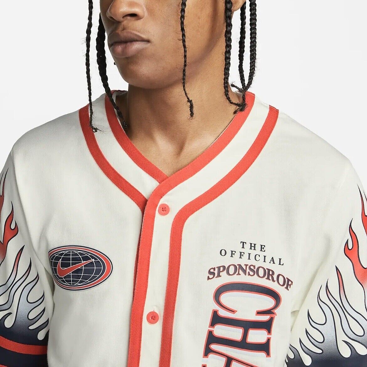 Nike Logo Americana Championship Baseball Jersey Mens Small DV9642-133 gallery