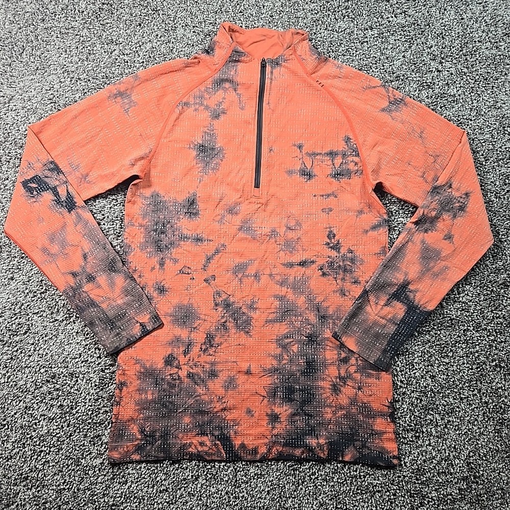 Lululemon Pullover Mens Small Tye Dye Metal Vent Tech Quarter Zip Performance