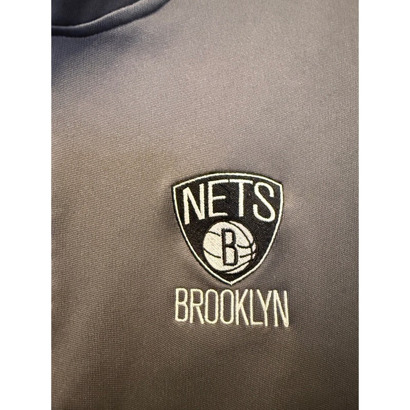 Nike Brooklyn Nets Quarter Zip Mens Large Gray Excellent Dri-FIT NBA Basketball gallery
