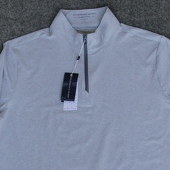 Holderness & Bourne THE BELL Quarter-Zip Pullover Shirt Mens M Gray Performance