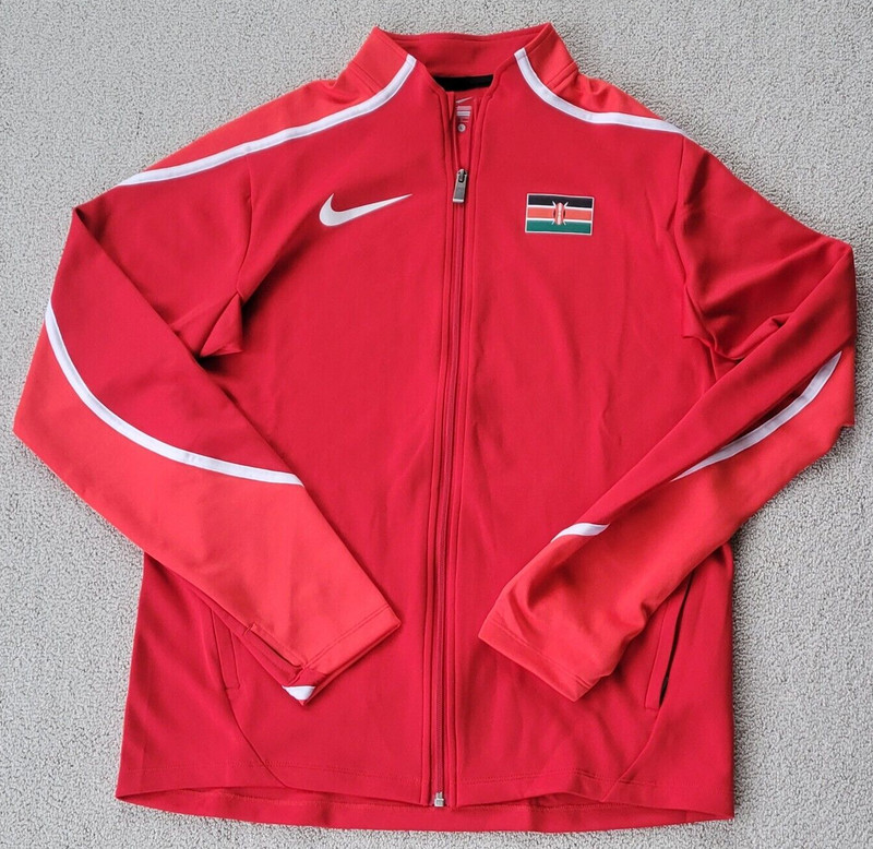 Nike Men Pro Elite Kenya Podium Red Jacket Track & Field Olympics XS X-Small gallery