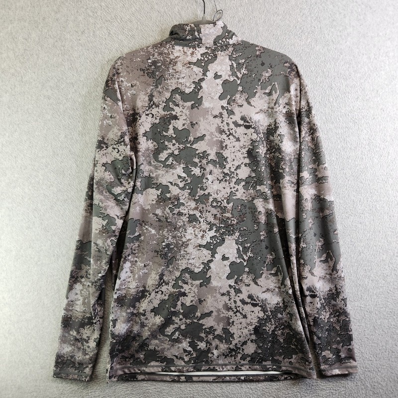 Chippewa Shirt Mens M Gray Camo 1/4 Zip Pullover Golf Hunting Overlanding Trek gallery