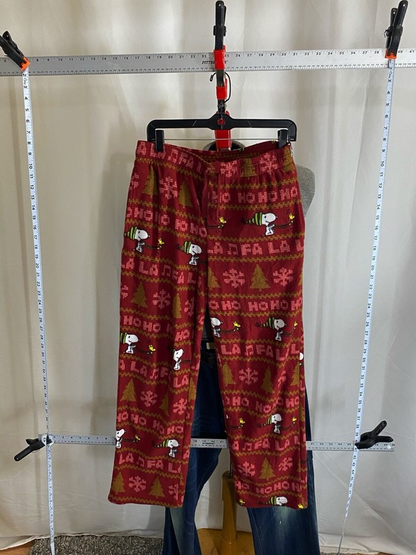 Peanuts Snoopy Pajama Pants Bottom Small S Length 31 Christmas gallery