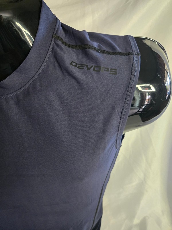 Devops Blue Sleeveless Pullover T-shirt (M) gallery