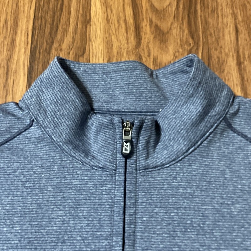 Cutter & Buck x Ponte Vedra Inn & Club Logo Pencil Striped 1/4 Zip Blue Men’s L gallery