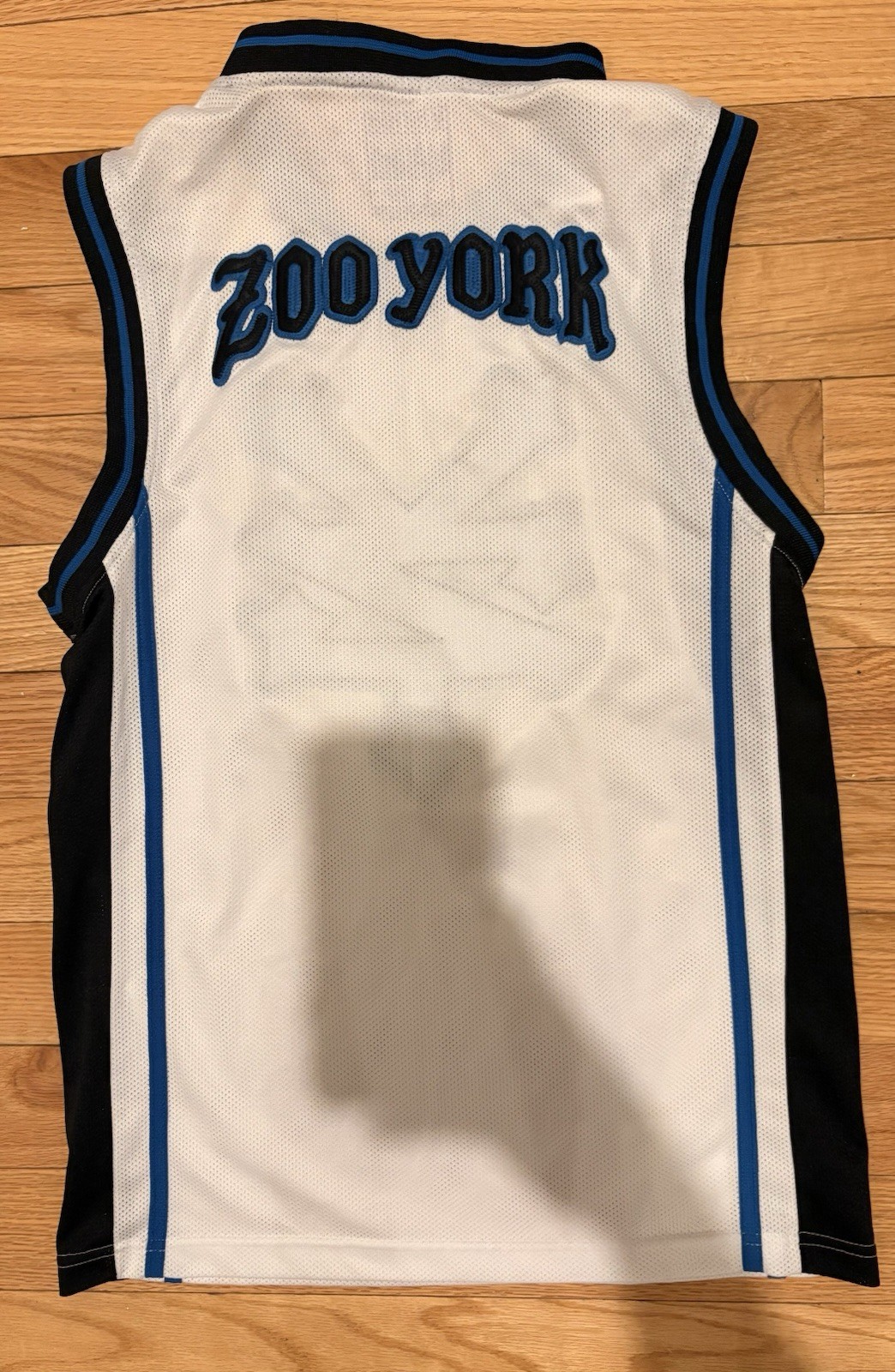 Zoo York Unbreakable Men's Mesh V-Neck Jersey Tank S White/Black/Blue gallery
