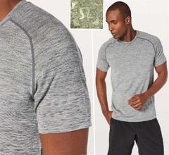 LULULEMON metal vent tech t shirt body mapped breathable odor resistant mens LG