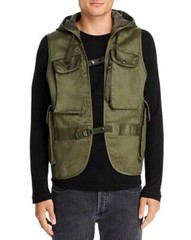 Eastlogue men’s Olive Twill Jerkin Hiking Vest -size Large – retail $395