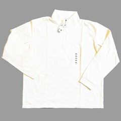 UNIQLO DRY-EX UV Protection Half-Zip T-Shirt Off White Mens Ultra Stretch UPF50+