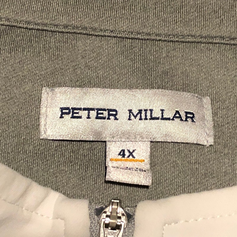 Peter Millar Pullover Men's 4X White Quarter Zip Perth Golf Performance Stretch gallery