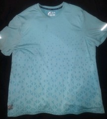 Mens Russell 360 Ventilation athletic Shirt XL, Teel Blue Short Sleeve