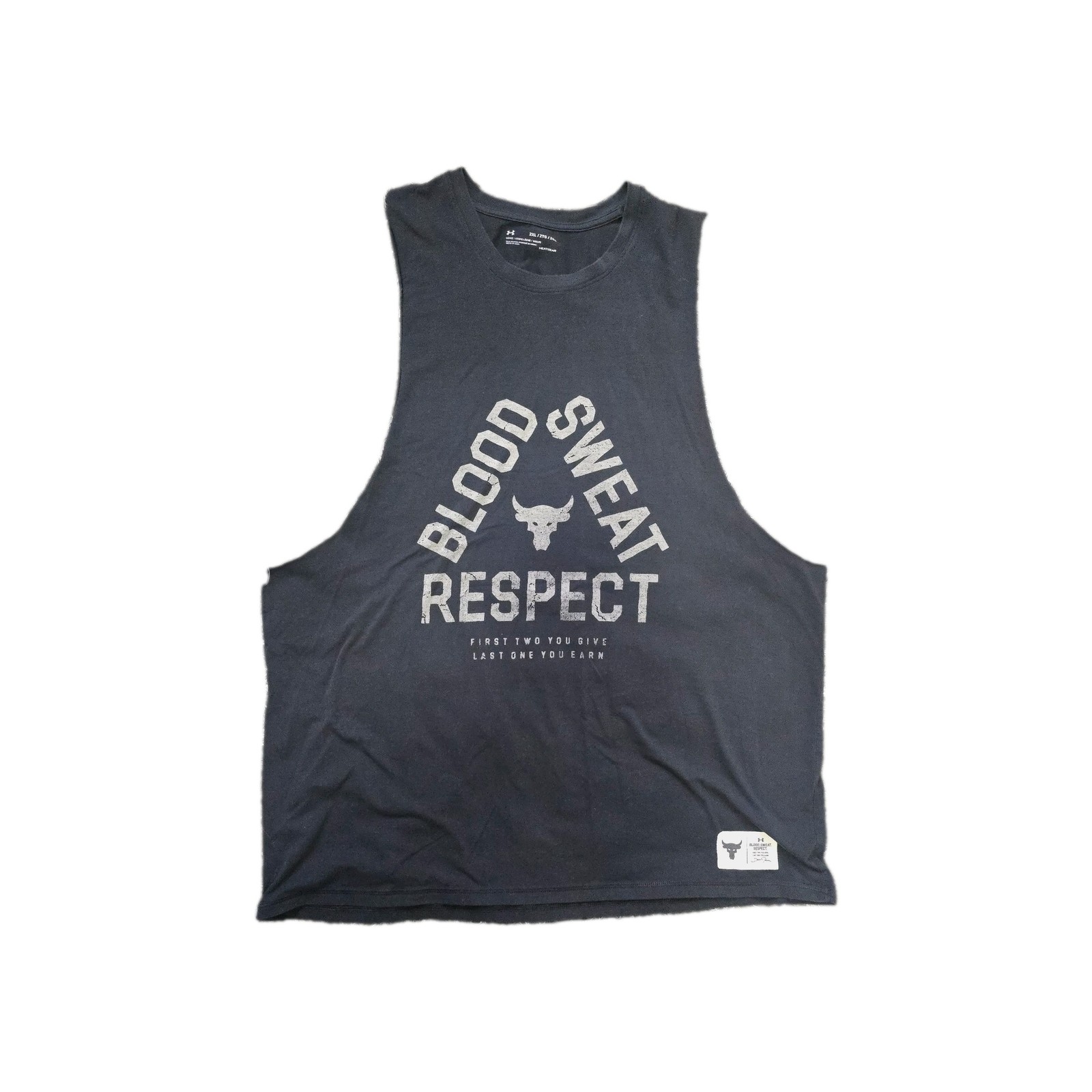 Under Armour Dwayne The Rock Johnson Blood Sweat Respect Mens 2XL Gym Tank Top gallery