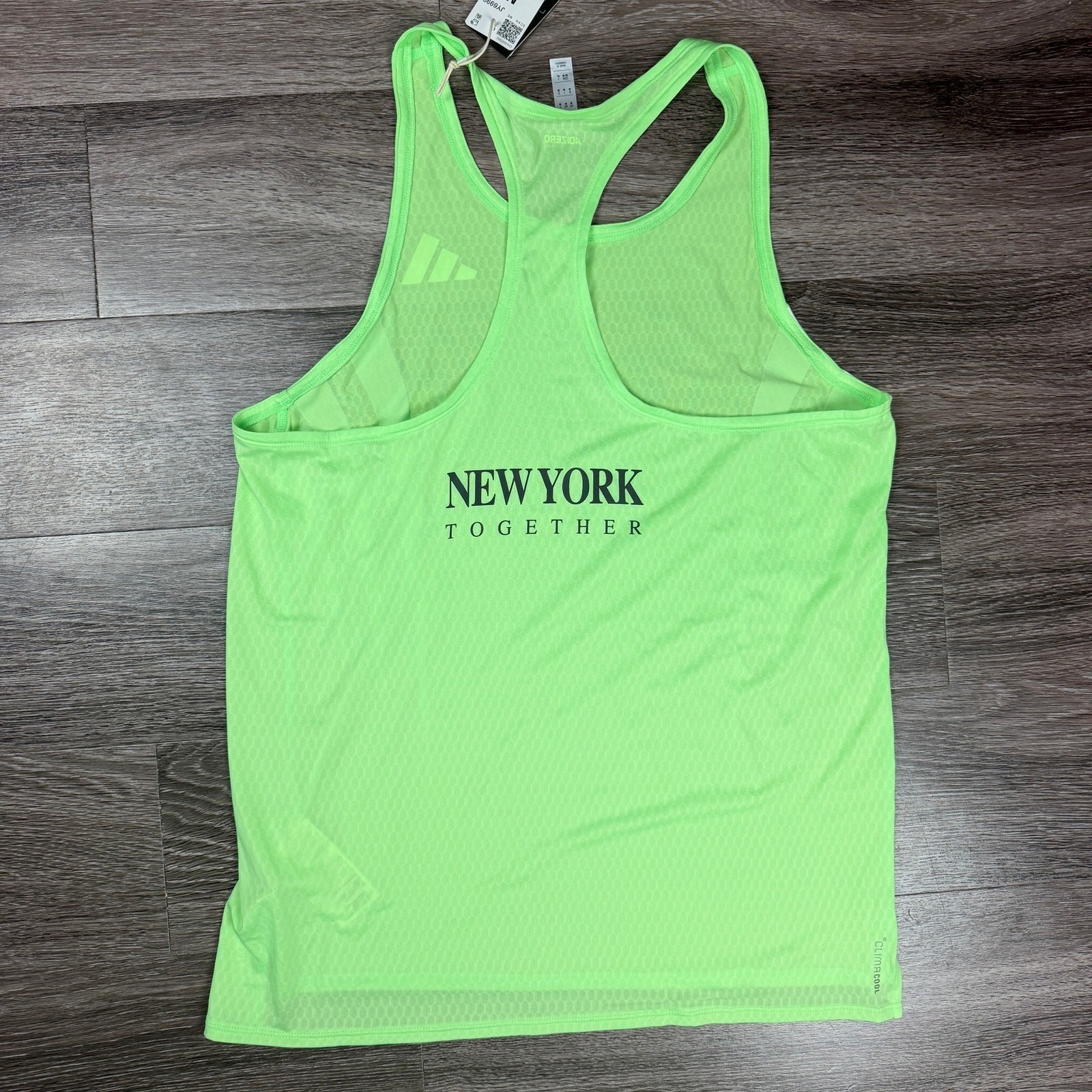 ADIDAS Adizero NYC New York Pro Elite Running Singlet Men's M Lime JY6999 gallery