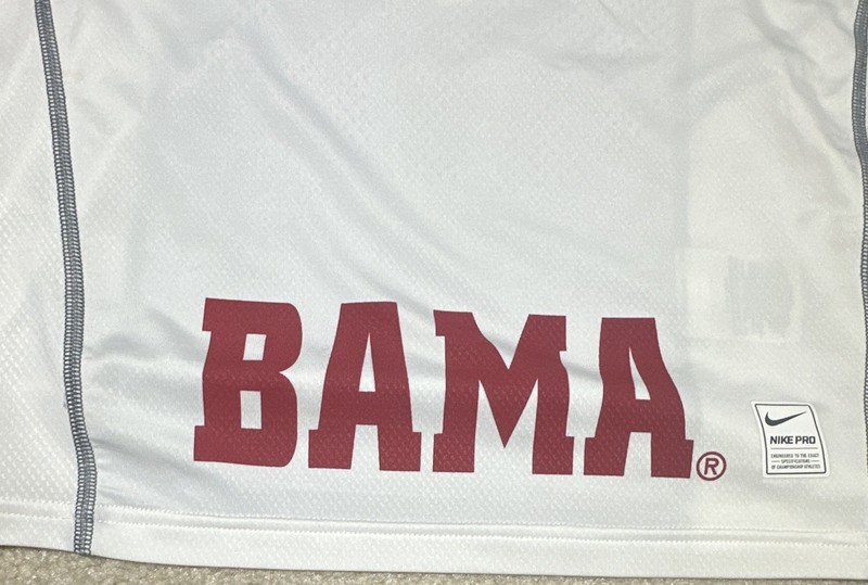 Men's Nike Pro Dri-FIT Compression Tee M Alabama Crimson Tide CFP Team Issued gallery