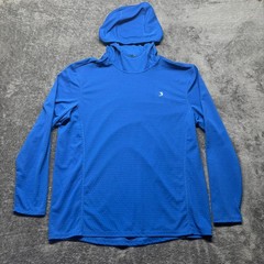 Reel Legends Shirt Mens Large Blue Long Sleeve Hoodie Freeline Fishing Outdoors