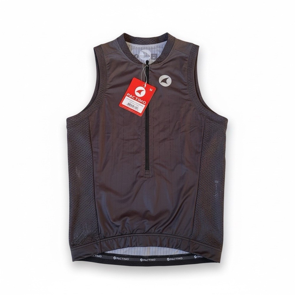 NEW Pactimo Men's Threshold SL Tri Top Size Medium Charcoal Gray