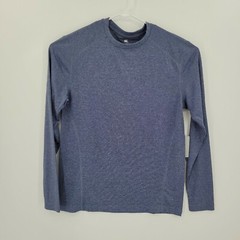 Colosseum Men’s Training Dry Fit Long Sleeve Shirt Blue Large