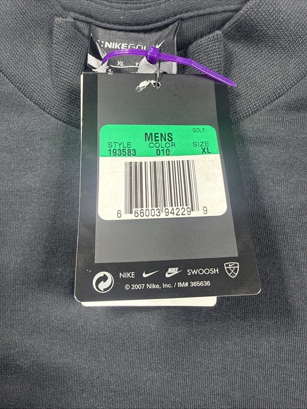 NWT Nike Golf Tiger Woods Collection TWC FitDry Mock Neck Shirt Men XL Vintage gallery