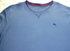 Tommy Bahama Men’s LS Cotton Modal Big & Tall Crew Neck Tee Shirt Denim Blue NWT