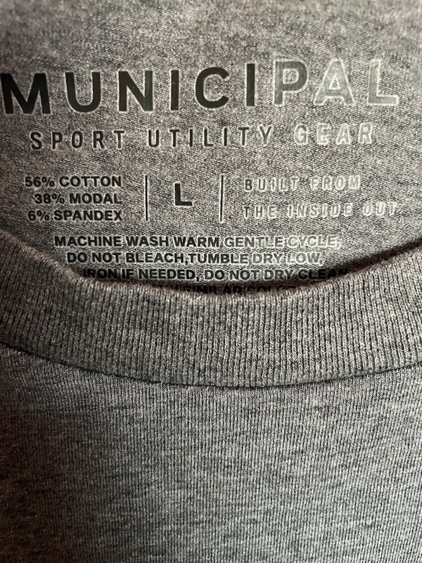 Municipal Sport Utility Wear Workout Gym T Shirt Men’s Performance Size L gallery