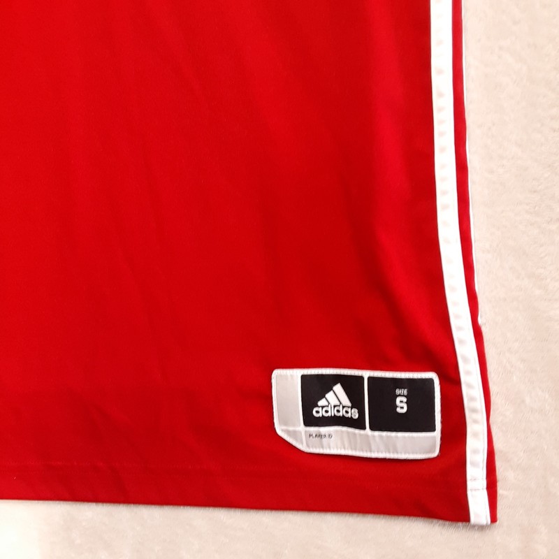 Adidas Mens 3G Speed Reversible Basketball Jersey Power Red/White Small Mesh gallery