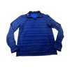 Greyson Pullover Men S Blue Athletic 1/4 Zip Fair Isle Wolf Head Logo Activewear gallery