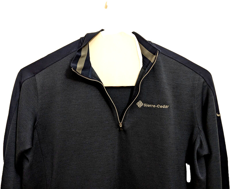 NIKE GOLF DRIFIT 1/4 Zip Mock Neck Pull Over Navy Blue Mens Size XL Sierra Cedar gallery