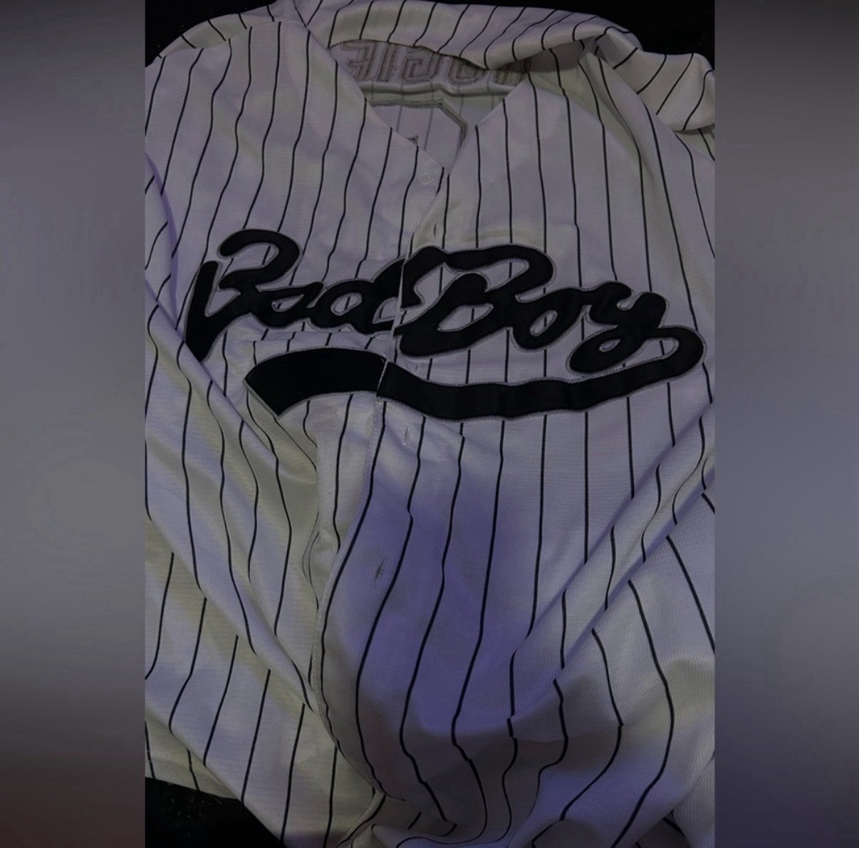 Biggie Smalls Men's Pinstriped Baseball Jersey #10, Size 3XL gallery