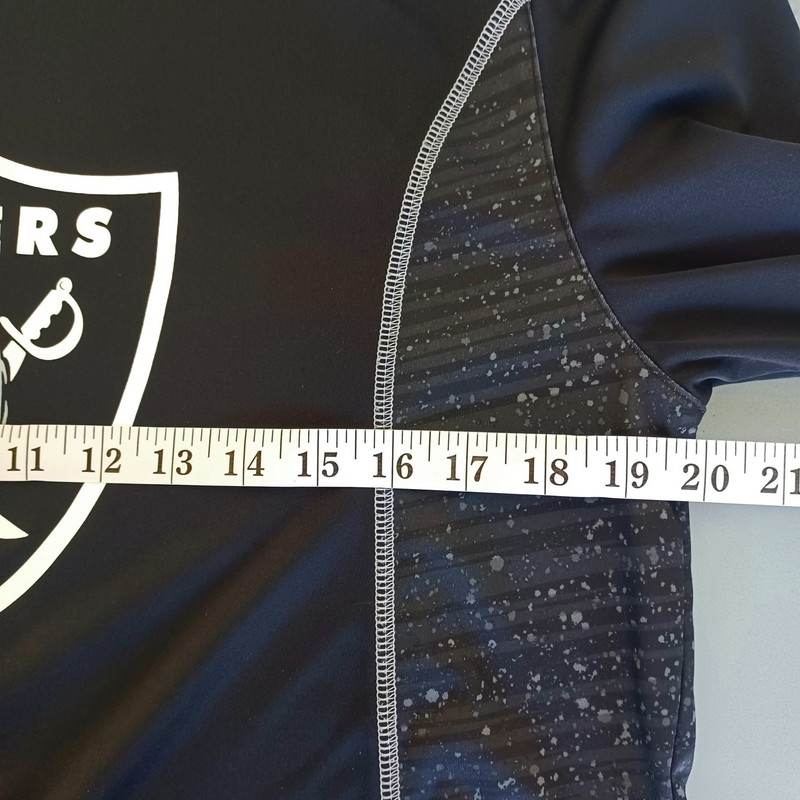 NFL Team Apparel Las Vegas Raiders TX3 Cool Long Sleeve Performance Shirt Mens L gallery