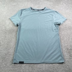 Alphalete Shirt Mens Large Grey Performance Wicking Short Sleeve Gym Training