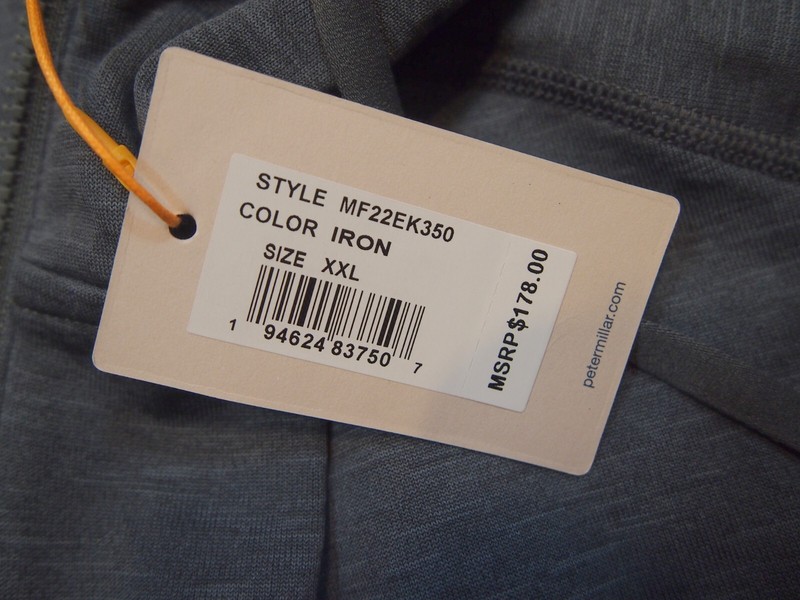 Peter Millar Eclipse Active Performance Fabric Hoodie NWT XXL $178 Iron Grey gallery