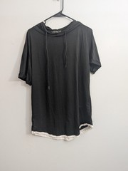 A3 Men’s SIIMHWRSS Gray Black Pleated Short Sleeve Shirt Designer Quality