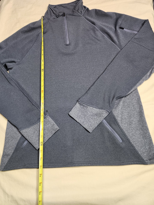 Hylete Activewear Tops Men Large Gray Performance Long Sleeve Pullover 1/4 Zip gallery