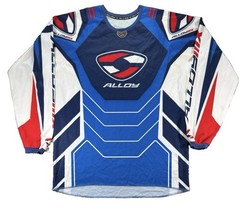 Alloy MX Motocross Long Sleeve Jersey Men’s Large Blue BMX ATV Y2K Racing Bike
