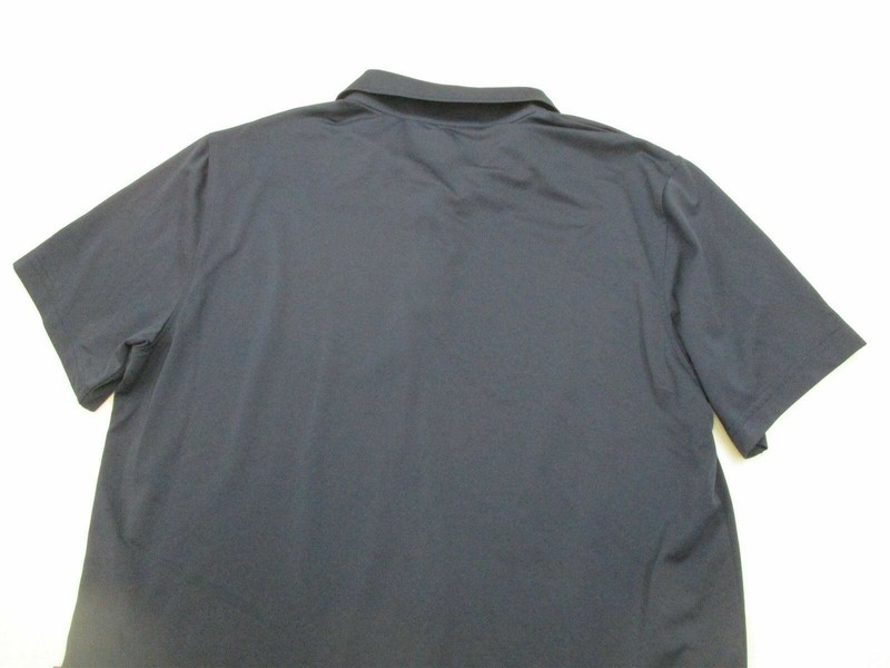 GREG NORMAN Men's Size L Play Dry Tasso Ella Golf Navy Blue Polo Shirt gallery